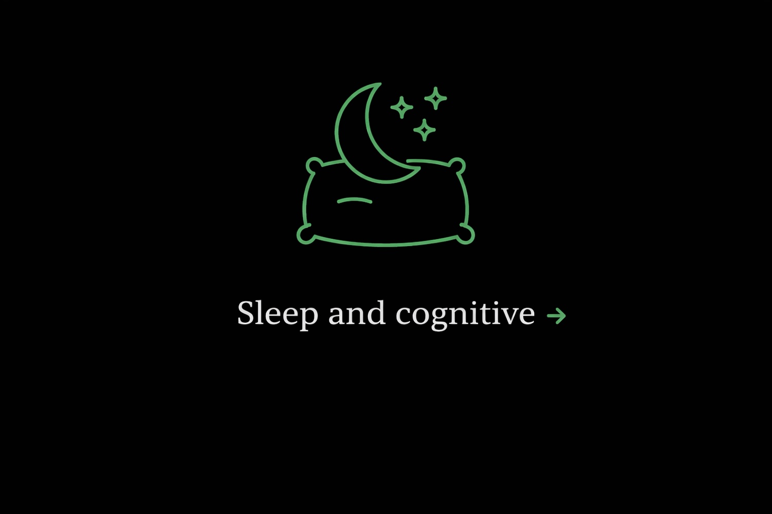 Sleep and cognitive