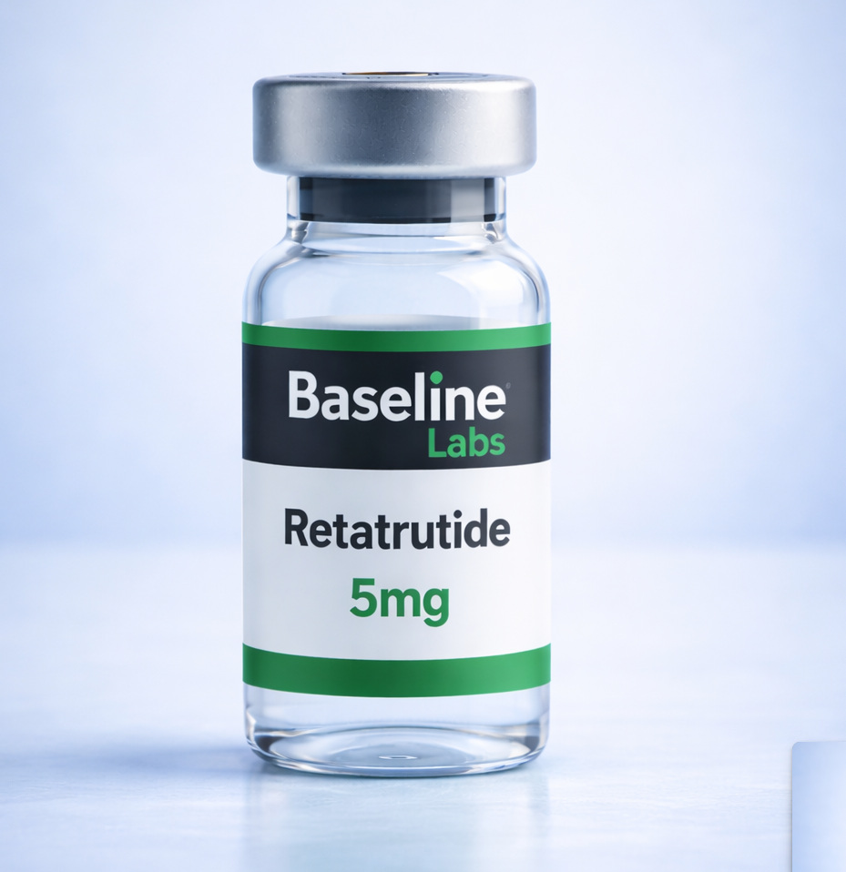 Retatrutide 5mg vial by Baseline Labs available in the Philippines